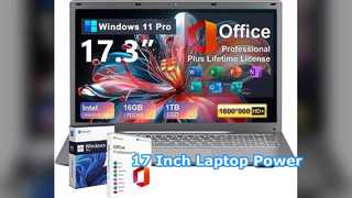 17 Inch Laptop HD+ 16GB RAM 1TB SSD