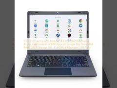 11.6 - inch Laptop with Android 14.0 OS, 1366*768 Display, Access to Thousands of APK Apps on Google Play Store, 4GB RAM, 128GB Storage, Wi - Fi, HDMI & Abundant USB Ports