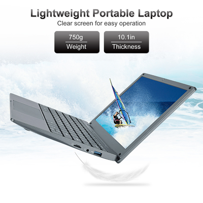 EU/US/UK Plugs Type 10.1 Inch Portable Mini Laptop with Intel Celeron N4020 CPU 8GB RAM 128GB SSD Win11 1TB HDD Metal Body
