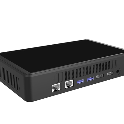 Ports réseau doubles Écran tactile Mini PC SSD Disque dur Mini PC Win 11 Pro Portable