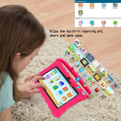 USB Charging Cute Kids Tablet PC Drop Resistance Allwinner Processor Quad Core