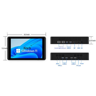 Mini-ordinateur de 65W avec écran tactile 8g mémoire vidéo Processeur Win11 Pro N100