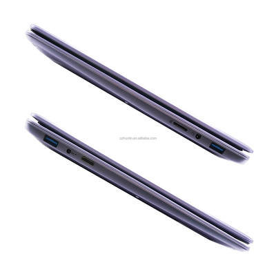 14.1 pouce ordinateur portable violet J4125 CPU 8 Go de RAM 256 Go de stockage Windows 10 pour les entreprises Mini port HDMI et connectivité facile
