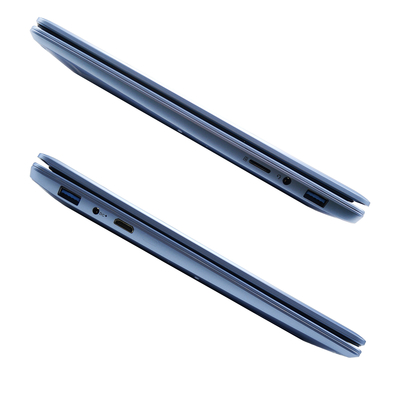 14.1 pouces Bule Laptop J4125 CPU 8 Go de RAM 256 Go de stockage Full HD IPS Affichage 5000mAh Batterie Windows 10 Matériau plastique
