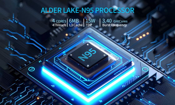 Processeur quad-core écran tactile Mini PC carte intégrée Mini-ordinateur industriel 65W