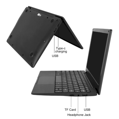 10.1 pouce A133 Android 12 ordinateur portable d'éducation aux affaires CPU quad-core 5000mAh batterie