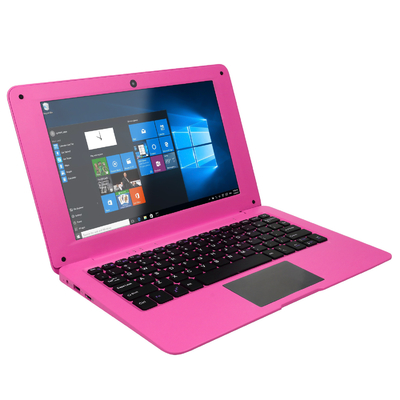 Mini Portable Laptop Computer 10.1 Inch with Pink Color Display Resolution 1280*800 Win 10 Z8350 IPS 2G 32G
