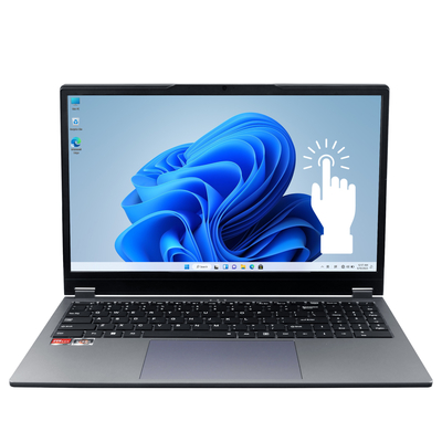 15.6 inch 2 in 1 Laptop, AMD R3-3200U, 16GB RAM, 512GB SSD, FHD Touchscreen, Backlit Keyboard, Fingerprint Unlock, 360 Rotating