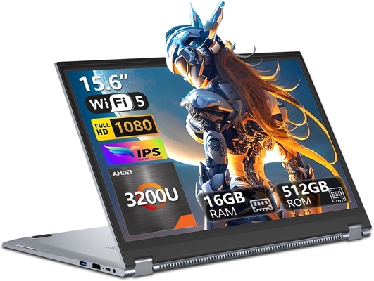 Écran tactile ordinateur portable Windows 15.6 pouces AMD 3200U 16 Go de RAM 1 TB SSD