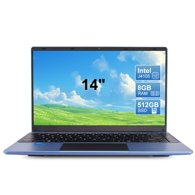 Win 11 256GB SSD Business Laptop Computer 14&quot; Quad Core Processor 2.4G And 5G WiFi BT4.2