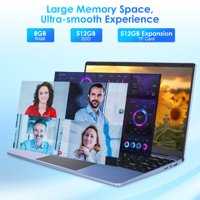 Win 11 256GB SSD Business Laptop Computer 14&quot; Quad Core Processor 2.4G And 5G WiFi BT4.2