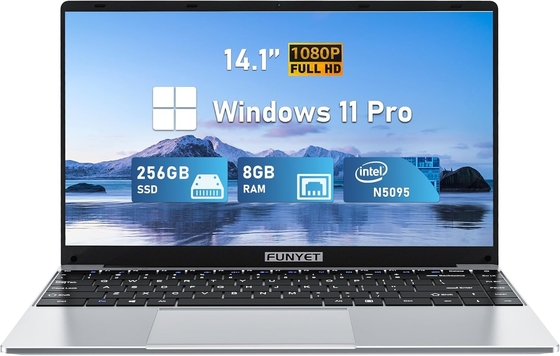 14 Inch Gaming Laptop Computer Windows 11 Pro 8GB RAM 256GB SSD FHD 1920 X 1080