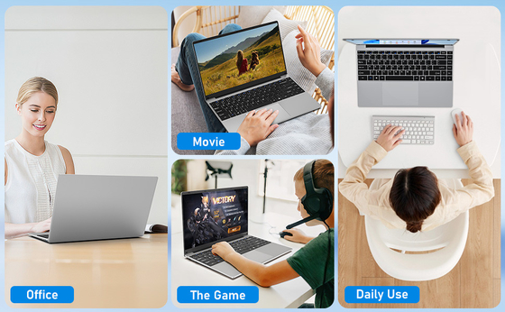 14 Inch Gaming Laptop Computer Windows 11 Pro 8GB RAM 256GB SSD FHD 1920 X 1080