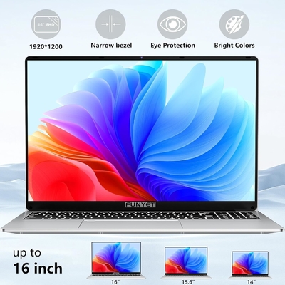 Windows 11Pro 16 pouces ordinateur portable Génération N95 Processeur d'empreintes digitales Déverrouiller FHD