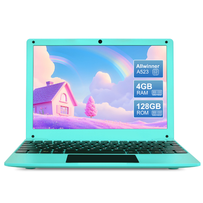 10.1 pouce Android 14 Laptop A523 CPU 4 Go de RAM 128 Go de ROM Pour les enfants