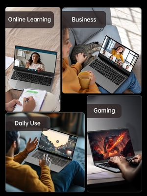 2025 Gaming Laptop, Laptop with AMD Ryzen 7 5700U (8C/16T, Up to 4.3GHz), 16GB RAM 512GB NVMe SSD Laptop Computer, Radeon RX Vega 8 Graphics, 16.1-inch FHD Display, WiFi 6, 53Wh Battery, Backlit KB