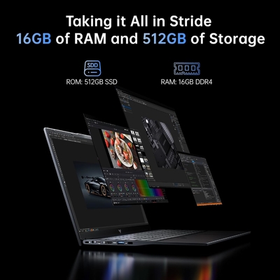 15.6 &quot; Windows 11 Ordinateur portable Quad Core Alder Lake N97 3.6GHz Pour les affaires de bureau