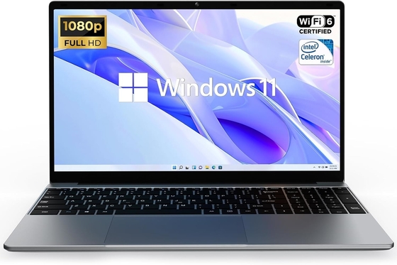 12GB RAM 512GB SSD 15.6&quot; Full HD Laptop Dual Speakers-Gray intel celeron n5095 laptop