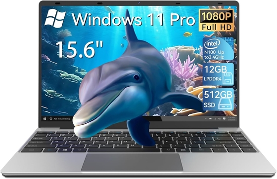12 Go de RAM 512 Go SSD ordinateur portable Windows Celeron N100 Quad Core FHD IPS ordinateur portable de jeu Windows 11