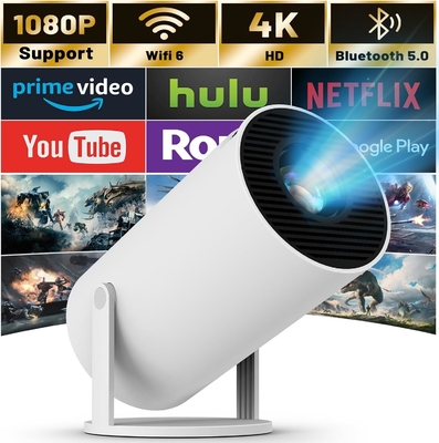 Écran de 130 pouces Mini projecteur pour Android Pour ordinateur portable PC Mini projecteur pour la maison 2 Go 16 Go