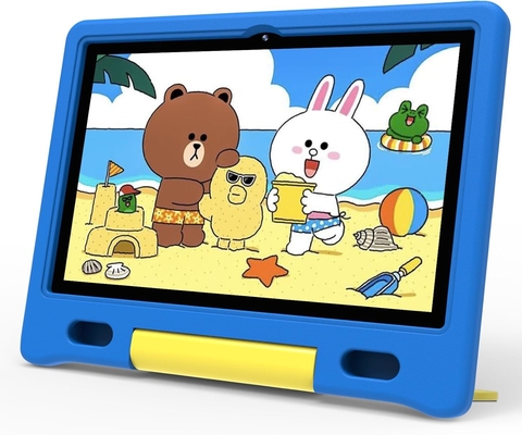 10.1&quot; Tablette Android 14 avec boîtier 4 Go de RAM 128 Go de stockage Octa Core CPU double caméra
