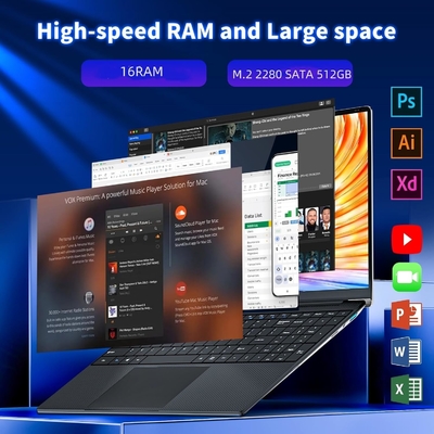 16 Go de RAM 1 To SSD ordinateur portable Windows I5 ordinateur portable de jeu pour les étudiants et les entreprises