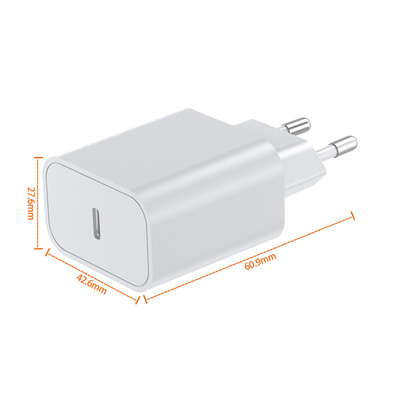 Accessoires électroniques de type C Chargeur rapide 20W PD Chargeurs européens pour téléphones portables