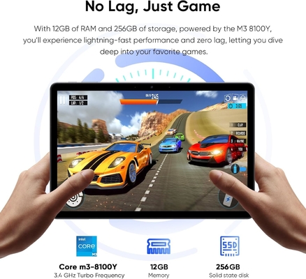 12 Go 256 Go Windows 11 Pro Tablette M3 Processeur 3,4 GHz Tablette à écran tactile HD