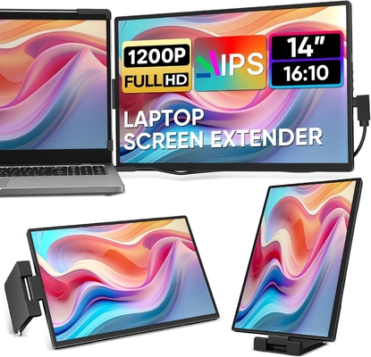 Écran portable IPS de 14 pouces FHD 1200P Android et Jeux compatibles