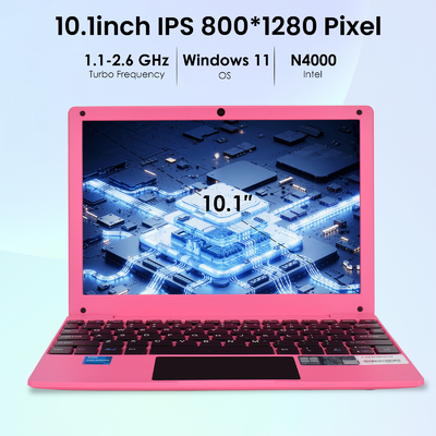 Portable Mini 10.1inch Education Laptop Computer, Windows11 Netbook, Intel Celeron N4000 CPU 8GB RAM 250GB SSD HD IPS Screen, Laptop Computer for Learning, Office Work