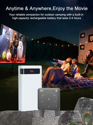 P11 Mini Smart DLP Projector with Built-in Battery, Amlogic T972 Chip, and Android 9.0 OS for Anytime Anywhere Viewing