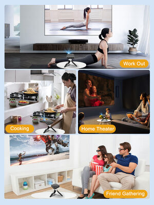 P11 Mini Smart DLP Projector with Built-in Battery, Amlogic T972 Chip, and Android 9.0 OS for Anytime Anywhere Viewing