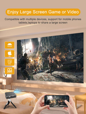 P11 Mini Smart DLP Projector with Built-in Battery, Amlogic T972 Chip, and Android 9.0 OS for Anytime Anywhere Viewing