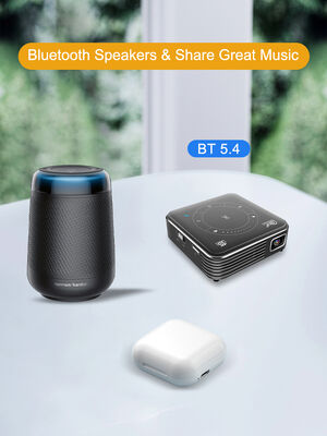 P11 Mini Smart DLP Projector with Built-in Battery, Amlogic T972 Chip, and Android 9.0 OS for Anytime Anywhere Viewing
